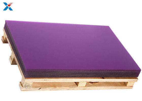 comprare L'acrilico porpora della plastica del plexiglass riveste il taglio della piastrina colorata per graduare online manufacture