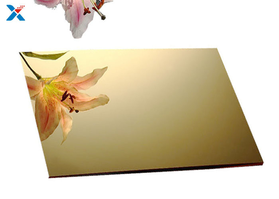 comprare bordi di plastica del perspex dello strato acrilico dell'oro di 3mm per la decorazione online manufacture