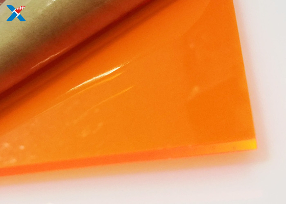 comprare Lo strato acrilico 4x8 del plexiglass arancio fluorescente ha colorato il bordo del perspex online manufacture