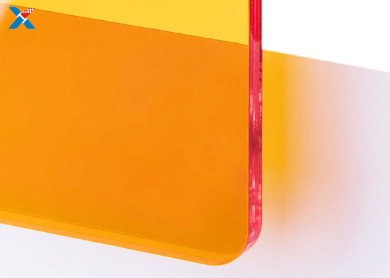 comprare lo strato acrilico arancio fluorescente di 3mm ha colorato la grande colata PMMA riveste online manufacture