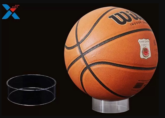 I banchi di mostra acrilici della palla di sport tormentano lo strato del perspex del plexiglass PMMA
