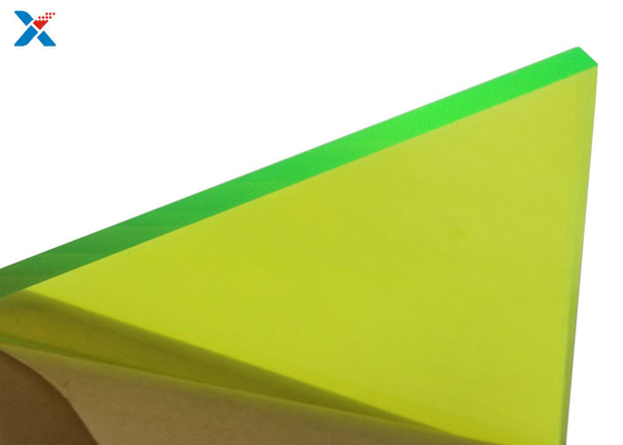 Grande bordo verde fluorescente della colata del tetto dello strato acrilico colorato 3mm